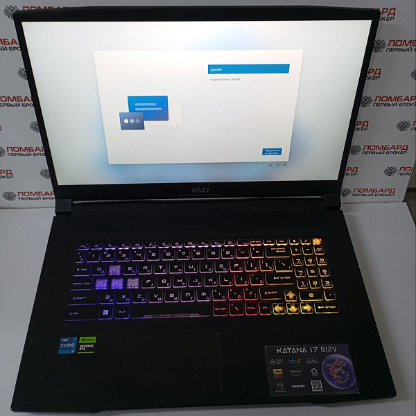 Ноутбук MSI Katana 17 B12V