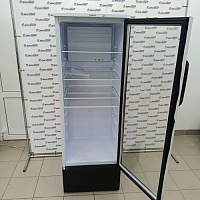 Шкаф-витрина Бирюса 310 белый/черный N
